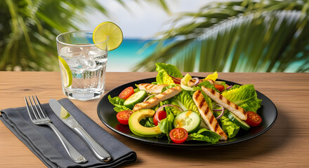 Grilled Chicken with Vegetables