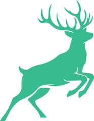 deer on a white background