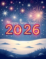 Happy new year celebration