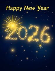 Happy new year celebration