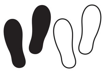 Stand Here  FOOT sign on the floor of a public building asking customers to wait on this very spot