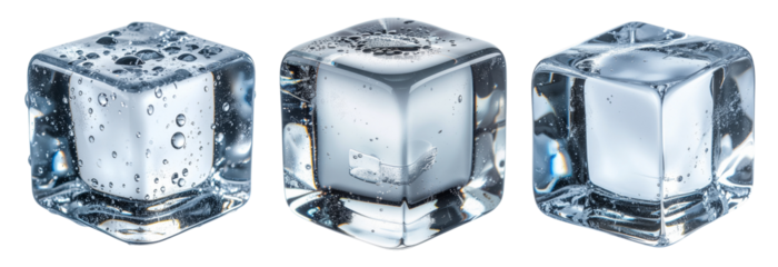 PNG Assorted Ice cubes on white transparent background clipping PNG cube, element set on transparent background