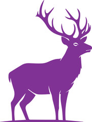 deer silhouette vector illustration