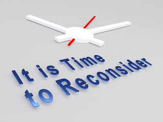 It is Time to Reconsider concept