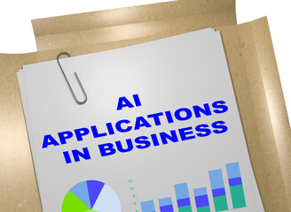  AI Applications in Business concept