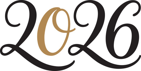 Obraz premium 2026 Elegant Script