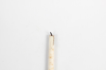 used candles with wicks, perfect for vintage decor or cozy ambiance, evoking memories of quiet evenings and simple pleasures