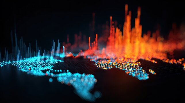 disruptive data visualization aipowered market analytics with vibrant digital insights  nextgen business intelligence for strategic decision making