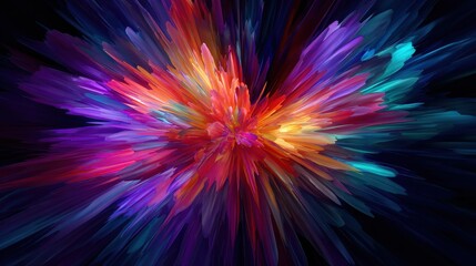 Fototapeta premium the image is a bright and colorful display of light