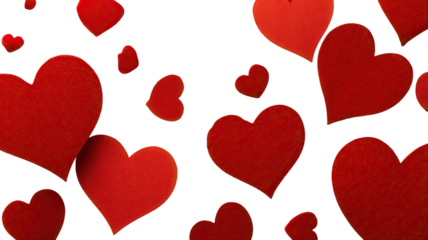 Seamless red and pink hearts pattern vector illustration for love, Valentine's Day, and romantic wedding decoration design