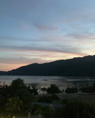 sunset on the beach kuta lombok