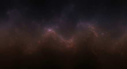 Abstract cosmic stellar nebula with scattered stars in deep space