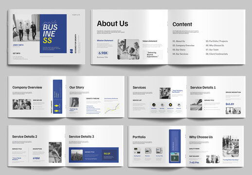 Minimal Business Profile Page Design