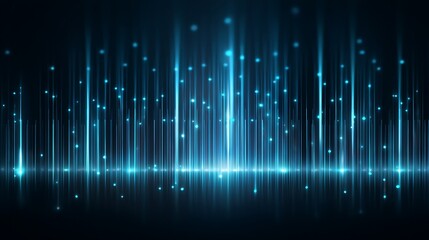 A mesmerizing display of blue light streaks and glitter against a dark background, creating a captivating and ethereal visual experience.
