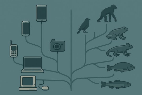 Exploring the Evolution of Communication Devices and Their Biological Analogues in a Conceptual Framework of Technological Progression and Ecological Interconnection