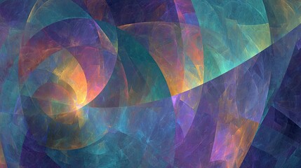 Abstract Fractal Design With Vibrant Colors
