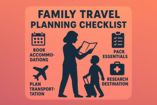 Family travel planning checklist essential guidelines for memorable vacations presenting organized preparation strategies enhancing family dynamics