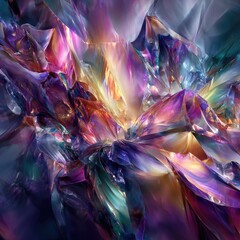 Abstract Colorful Geometric Design