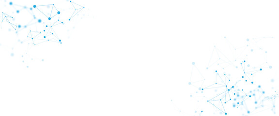 Abstract white, blue digital technology futuristic communication high tech concept background. global network technology concept.