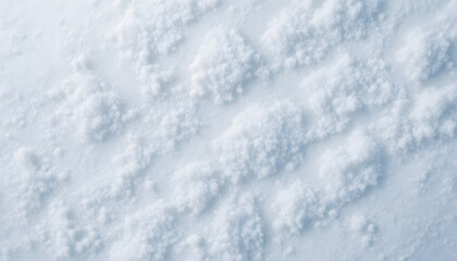 Winter day beauty with white snow close up showing texture