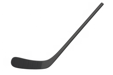 Hockey stick for ice sport, equipment used in game or competition, winter sport asset on transparent background