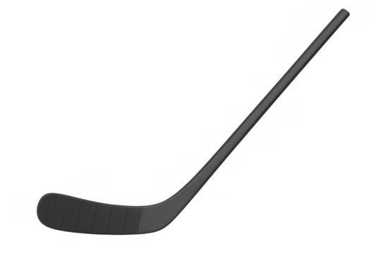 Hockey stick for ice sport, equipment used in game or competition, winter sport asset on transparent background