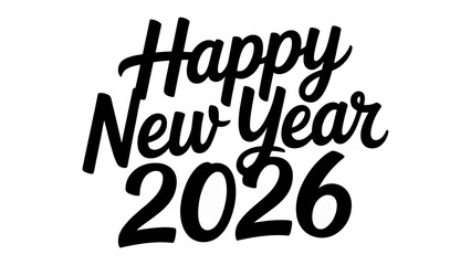 New Year 2026 Celebration: A stylish and celebratory message wishes everyone a Happy New Year 2026.
