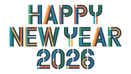 Countdown to 2026: A vibrant and modern design proclaims Happy New Year 2026 in bold, stylish typography, inviting us to celebrate the dawn of a fresh beginning.