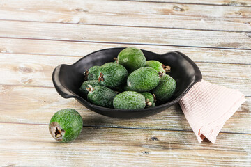 Sweet ripe juicyfruit feijoa