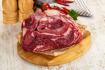 Raw beef meat for cooking