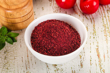 Natural organic Sumah powder for culinary