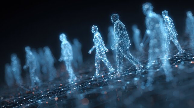 modern technology digital social network with identification framework management risk opportunity concept future response resilience finance