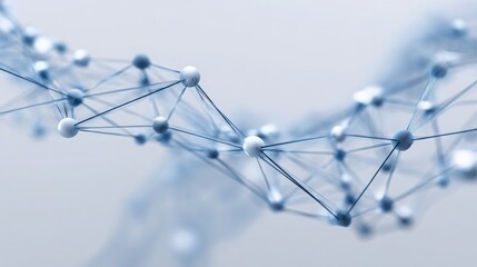 Molecular structure illustration with a vibrant blue background representing longevity adaptive mesh concept