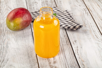 Sweet cold tropical mango juice