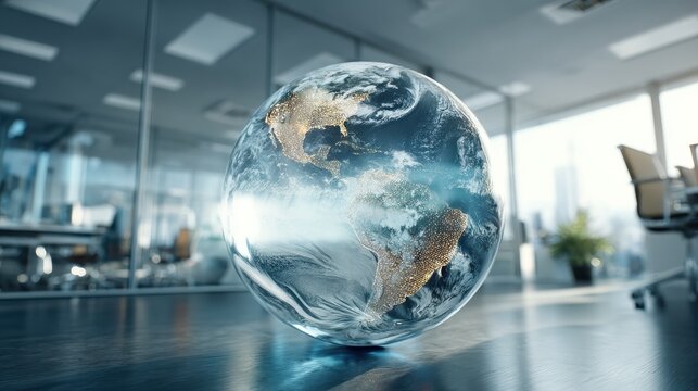 global business strategies office environment digital globe dynamic viewpoint innovative concepts for modern enterprises - Powered by Adobe