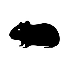 Guinea pig rodent pet mammal animal graphic silhouette icon