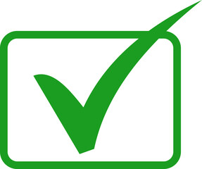 Checkmark in a box Vector