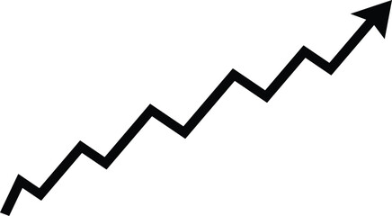 Growth chart arrow Vector