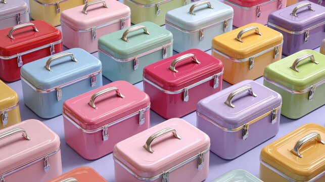lunch boxes neatly arranged for corporate training session