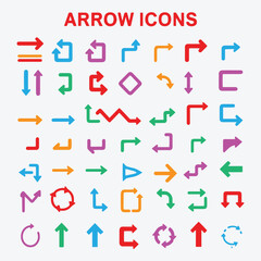 Sharp Directional Arrow Icon Design