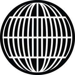 Global trade barcode globe banner advertisement