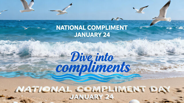 Beach seagulls represent the concept of praising festivals, language immersion, and interpersonal warmth, and are suitable for social welfare and emotional resonance promotional materials.
