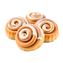 Fototapeta premium Cinnabons isolated on white background