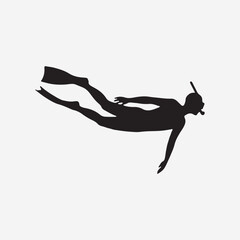 Scuba Diver Silhouette