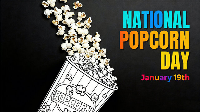 The popcorn bucket element represents the concepts of popcorn festivals, movie snacks, and leisure enjoyment, and is suitable for cinema promotion and leisure lifestyle promotional materials.
