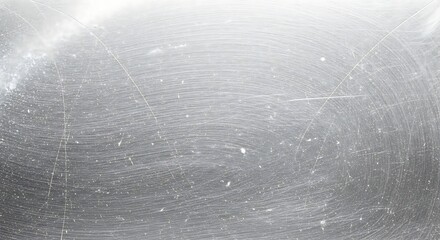 Close up textured metallic background with scratches and scuffs showing a brushed metal finish