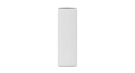 A tall slender white rectangular object standing upright isolated on a transparent background isolated on transparent background