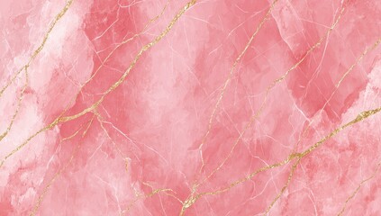 A delicate pink marble design with gold veins showcases a soft and subtle beauty.