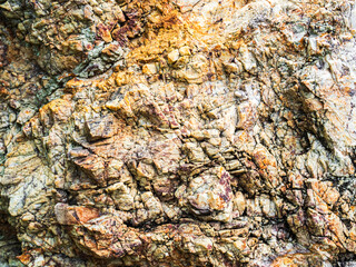 Stone texture background, rock marble brown nature abstract surface close up, grunge kitchen wall floor vintage tiles texture mountain architecture stage, empty template.