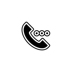 Phone Call Icon Illustrative Symbol Representing Communication and Contact